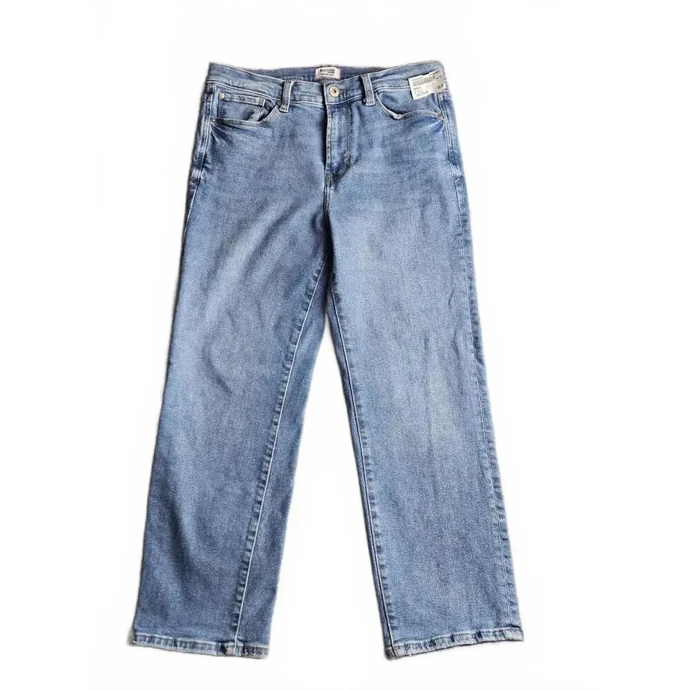 Kensie VintageLuxe Ella High Rise Straight Jeans Women 10/30 Light Wash D/10 - Picture 1 of 5